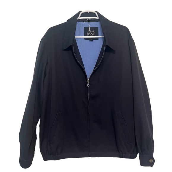 Jos. A. Bank Traveler's Collection | Navy Blue Men's Zip Jacket Size M - Picture 1 of 7
